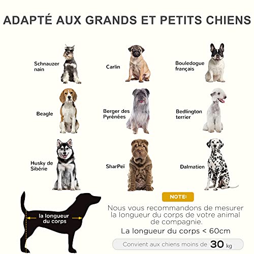 Lit surélevé pour chien respirant en textilène micro-perforé