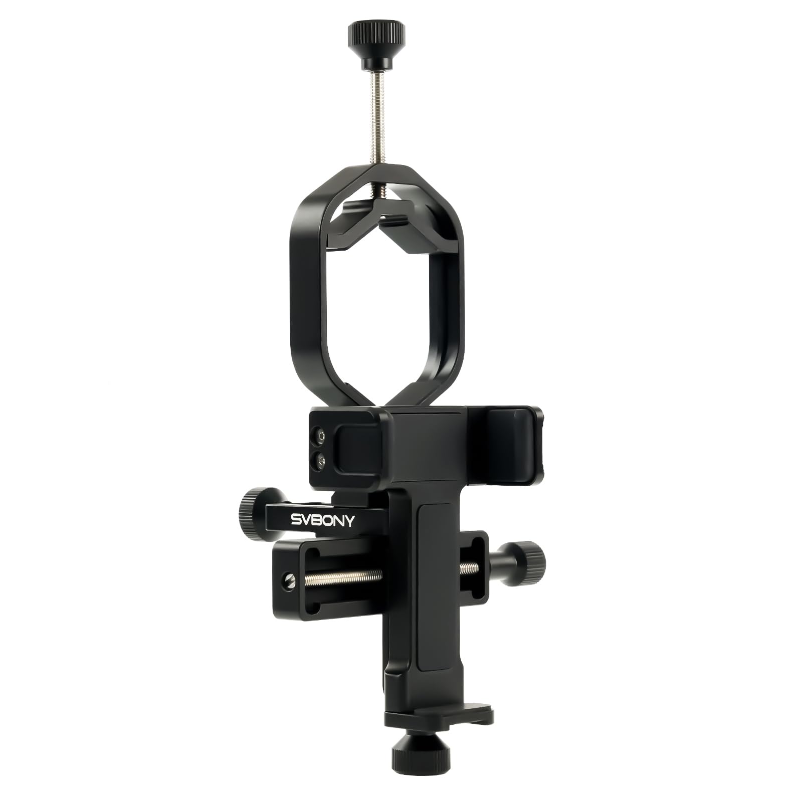 Svbony SV214 Pro - Adaptador Universal para Smartphone de 3 Ejes, Adaptador Digiscoping con Control Remoto Compatible con Ocular de 28 a 48 mm de diámetro, para capturar imágenes a través del