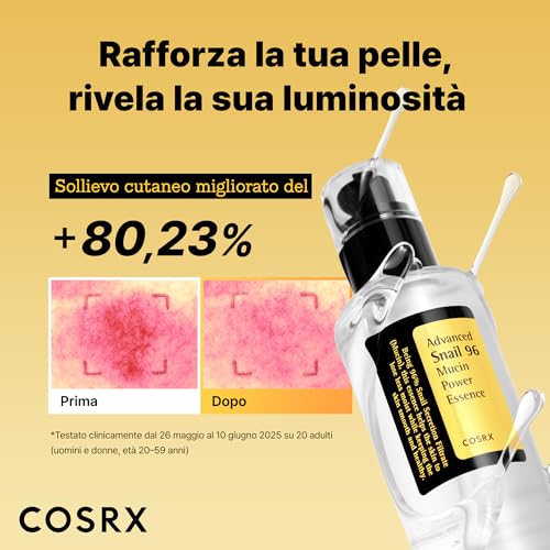 COSRX Essenza di bava di lumaca 96 100ml, 96,3% di filtro di secrezione di lumaca, ringiovanisce la pelle da secchezza e invecchiamento, assorbe rapidamente nella pelle, Ipoallergenico - 2