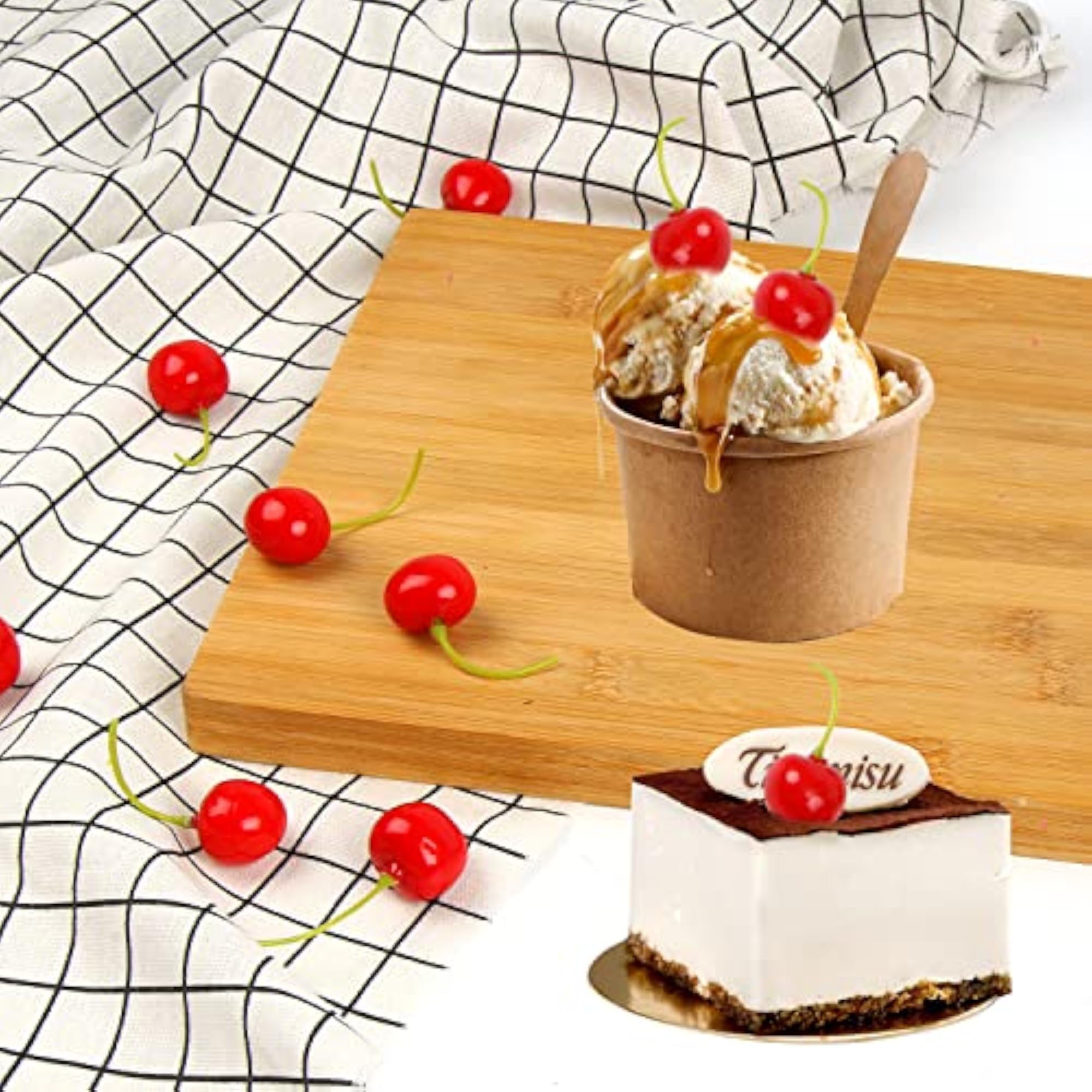 50pcs Artificial Fruit Cherries for Home Decoration
