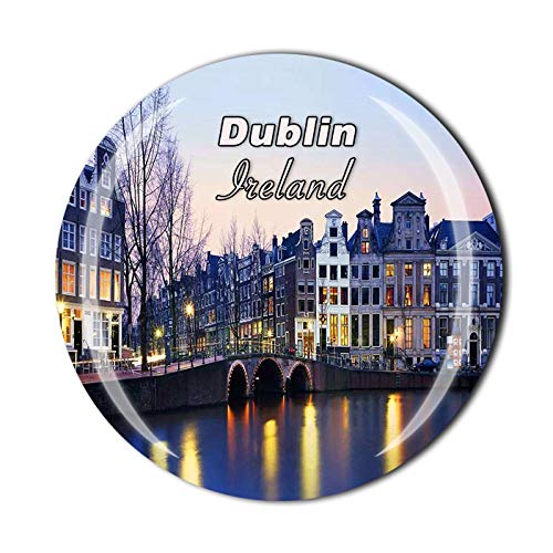Dublin 3D Irlanda frigorifero calamita in vetro di cristallo magnete turistico viaggio souvenir collezione regalo adesivo magnetico decorazione casa cucina