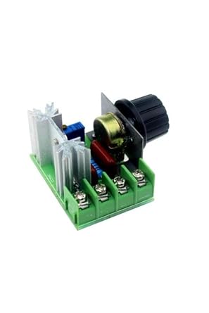 AC Motor Hız Kontrol Devresi Dimmer 2000W, 220V, 50V-220V Giriş Gerilimi, 5.3 x 4.7 x 2.8cm