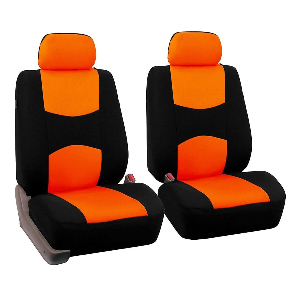 ZZZZS Voiture Ensembles De Housses Siège pour Opel Astra(4door) 2008 2009 2010, 9pcs Housse de Siege Tissu Protection Couverture Siège Nonslip Accessoire,E/Orange