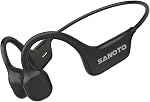 SANOTO Bone Conduction Headphones Wireless Open Ear Headphones IPX7 Waterproof Sweatproof Bluetooth Earphones Sport Headphones for Running Bicycle Cycling Workouts