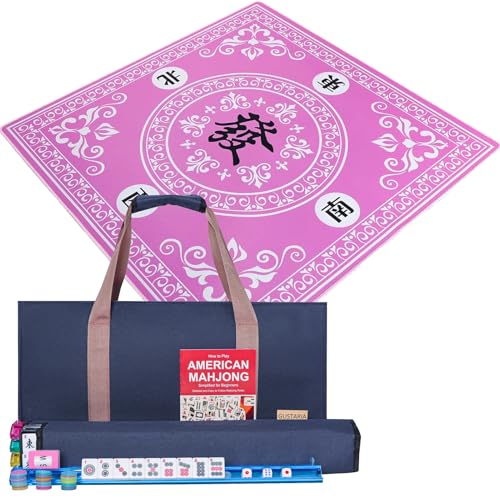 Juego de Mahjong Americano con 166 fichas y accesorios miniatura 1
