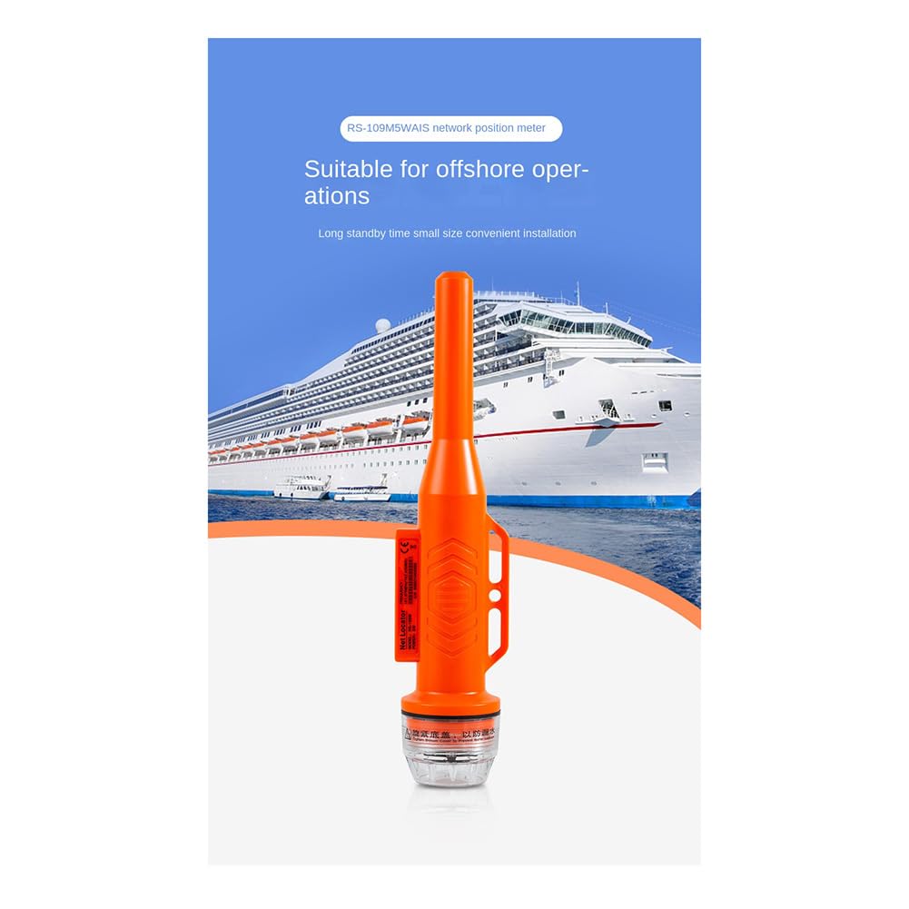 Novara 1 Pièce RS109M Marine Boat Net Position Instrument Fit for Fishing Net Positioning with Antenna IPX7 Waterproof GPS Tracker