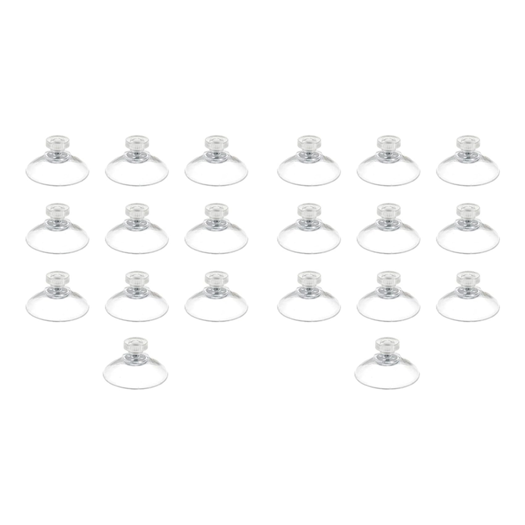 Jnchdghwa Transparent 20Pcs 40Mm Suction Cup With - And Knurled Nut, Suction Cup With Thread, Sucker Pads For Glass Table Top