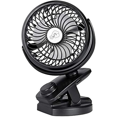 IREENUO Rechargeable USB Clip on Fan for Buggy Cover