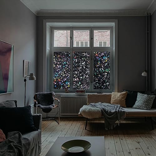 Película para ventana con privacidad Donox Blackout 17.5 x 78.7 pulg miniatura 5