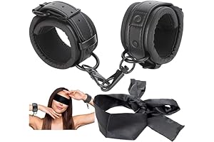 SM Bondage Restraints Set with Silky Eye Cover