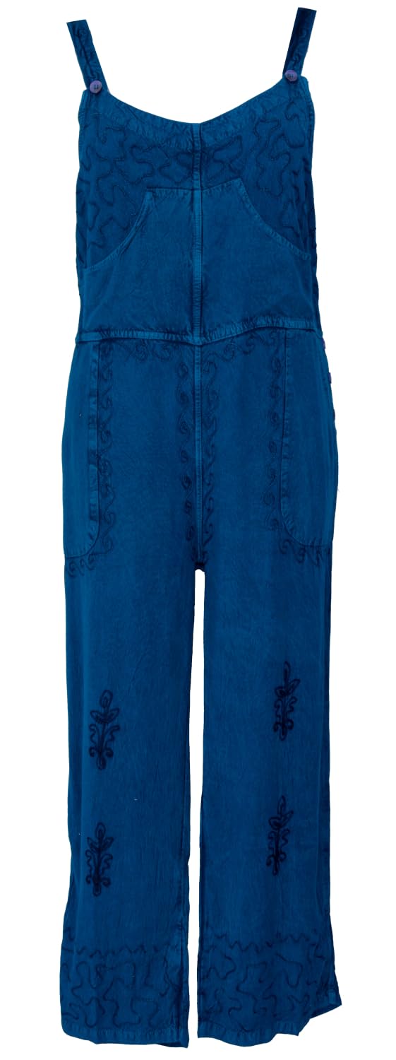 GURU SHOP Latzhose, Boho Hose, Bestickter Overall, Damen