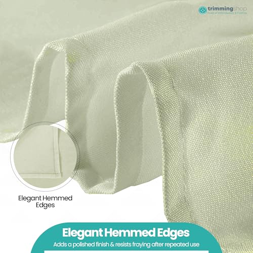 Trimming Shop 20 Inch Sage Green Polyester Table Napkins, 50x50cm Square, Reusable, Wrinkle-Resistant Cloth Napkins for Dinner Parties, Events, Weddings, Restaurants & Hotels, 10pcs - Image 4