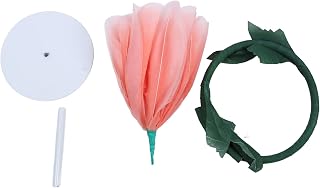Large Artificial Peony Flower, Faux Flower Decorations, Elegant Iron Organza Wedding Arrangements for Party Banquet Backdrop Shop Window Display, Handcrafted with Sturdy