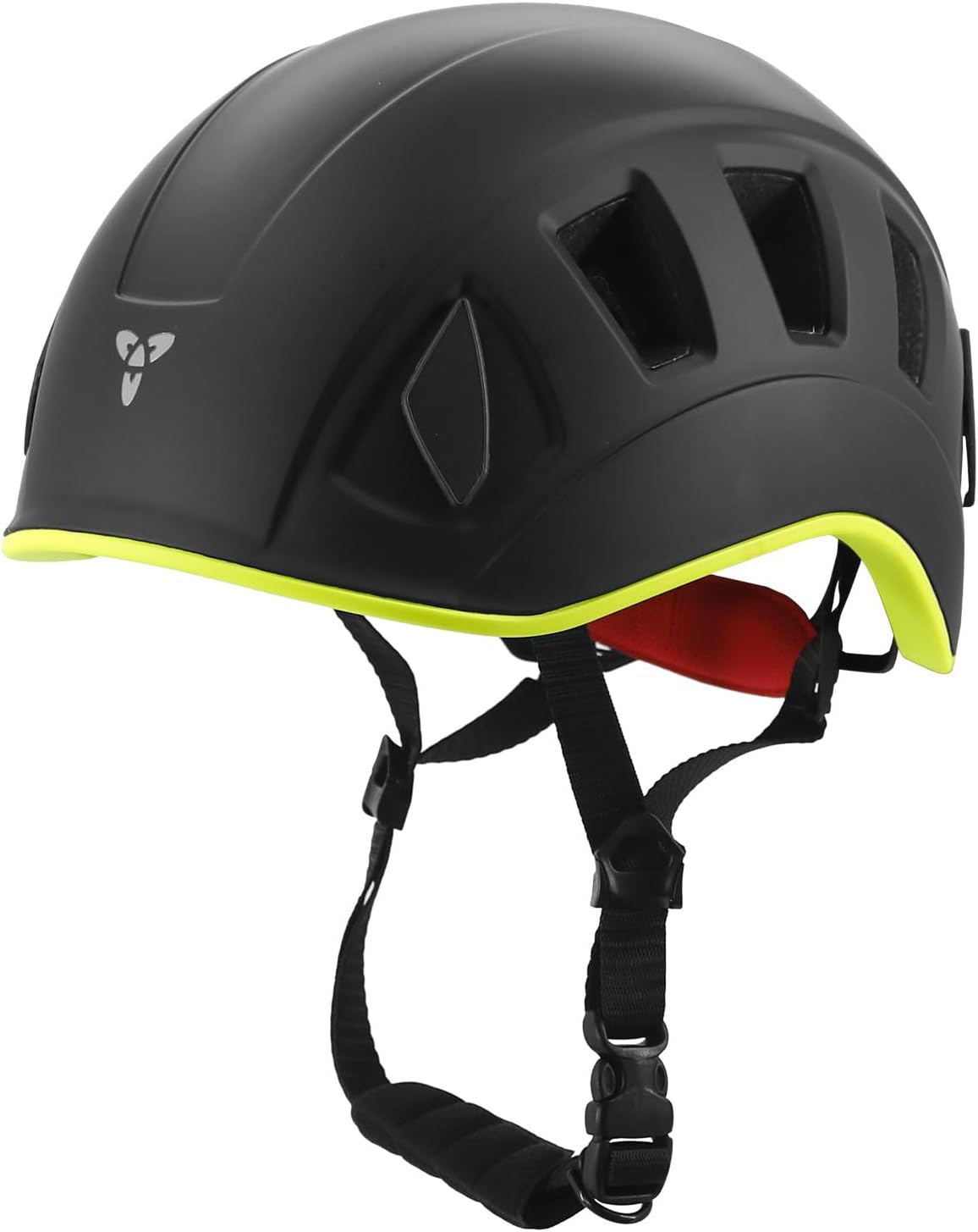 NewDoar Climbing Helmet EN 12492 Certified Half Dome Helmet Ultralight Design with 11 Ventilation Ports & Headlamp Clips for Rock/Ice Climbing, Caving, Rescue Adjustable 57-62cm (Men/Women)