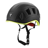 NewDoar Climbing Helmet EN 12492 Certified Half Dome Helmet Ultralight Design with 11 Ventilation Ports & Headlamp Clips for Rock/Ice Climbing, Caving, Rescue Adjustable 57-62cm (Men/Women)