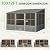 EROMMY 10' x 16' Sunroom, Wall Mounted Gazebo Solarium with Aluminum Frame, Polycarbonate Roof, Permanent Sun Room with Sliding Doors, Lockable PC Screen Walls, Lean to Gazebo for Garden, Patio, Deck