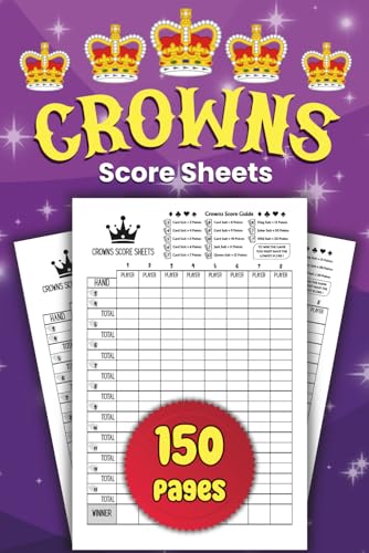 Crowns Score Sheets: Crowns Score Book with Guide - 150 Pages for Easy Scorekeeping in Large Print