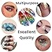 Sparkly Chunky Glitter Iridescent Irregular Holographic Foil Flakes Confetti Nail Art Resin Body Eyes Face Craft Red Black Gold White Green Purple Pink Orange Blue Silver Voilet 12 Colors (1pk)