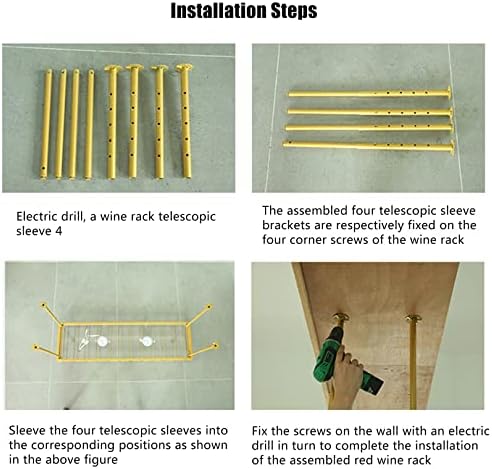 Industrial Bottle Rack with Adjustable Metal Ceiling Bar, 2-Tier Glass Shelf, Modern Storage Solution for Bottles and Glasses, Stylish Home Bar nizer