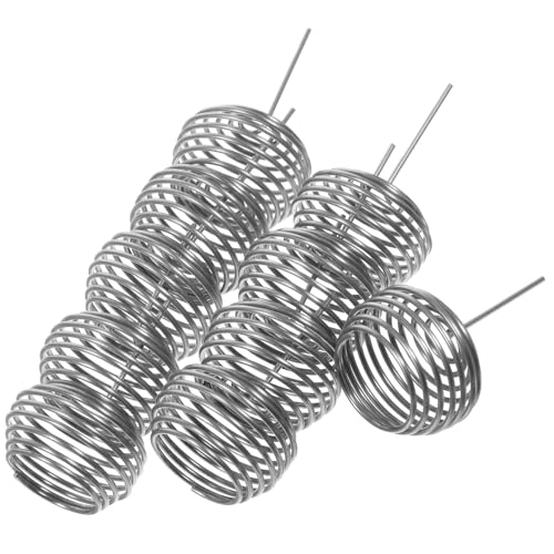 Abaodam Lot de 10 Boîtes à Engrais pour Bonsaï en Acier Inoxydable Paniers de Fertilisation à Libération Lente Petites Boîtes Sphériques sans Couvercle Accessoires Jardinage pour