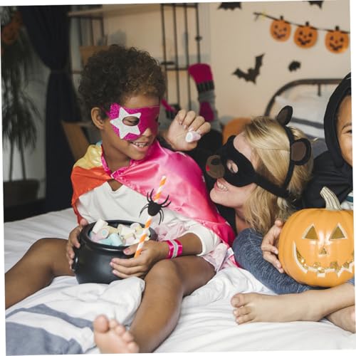 Set de 50 Pitillos de Papel Negro para Fiesta de Halloween miniatura 6
