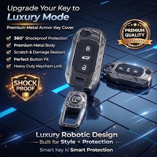 Image of Coll of Fest Transformer Series Compatible with Mahindra Scorpio, Marazzo | Xuv 300, Xuv 700 | Xuv 400 Ev | Bolero | Thar | Tuv 3-Button Smart Flip Key (Transformer Armor Series)
