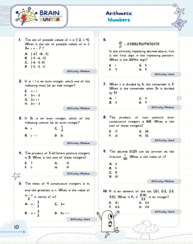 Math Practice Workbook Grades 6-8: 1000+ Questions You Need to Kill in Middle School by Brain Hunter Prep (Arithmetic, Algebra, Geometry, Measurement, ... more in Kill It Series by Brain Hunter Prep) - Image 19