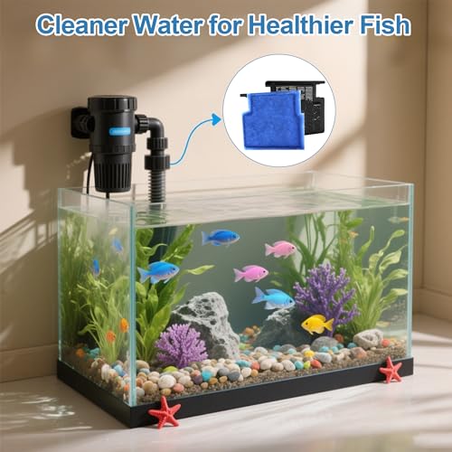 Image of Nebulist 6 Pack Fish Tank Filter Cartridge, Rite-Size A Filter cartridges Compatible with MarineLand Penguin Power Filters 75 & 100, EZ-Change #1 Compatible with Aqua-Tech 5-15 Power Filters