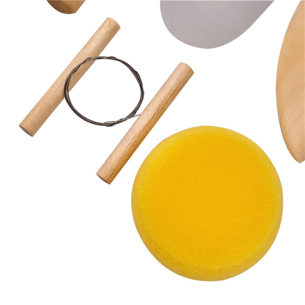 Outils de poterie, 30 Ensembles de stylos à Empreinte, Sculpture sur Argile, Bois, poterie, Outils en Argile, Fournitures d'art