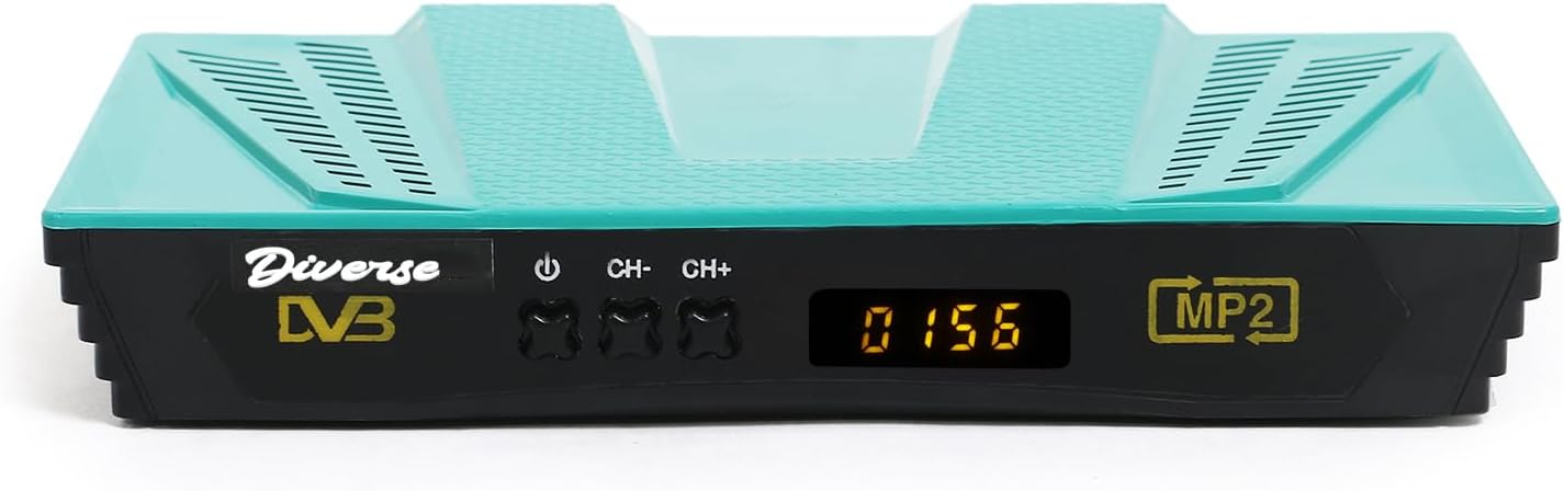 Diverse Green Free Dish Set Top Box Full HD 1080P TV Accessories (115 + Life Time Free Channel) ANtina Requard for Wach TV Chanel