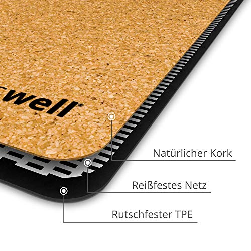 Mosswell Yogamat van kurk & TPE - 4 mm antislip ftalaatvrij - Image 4