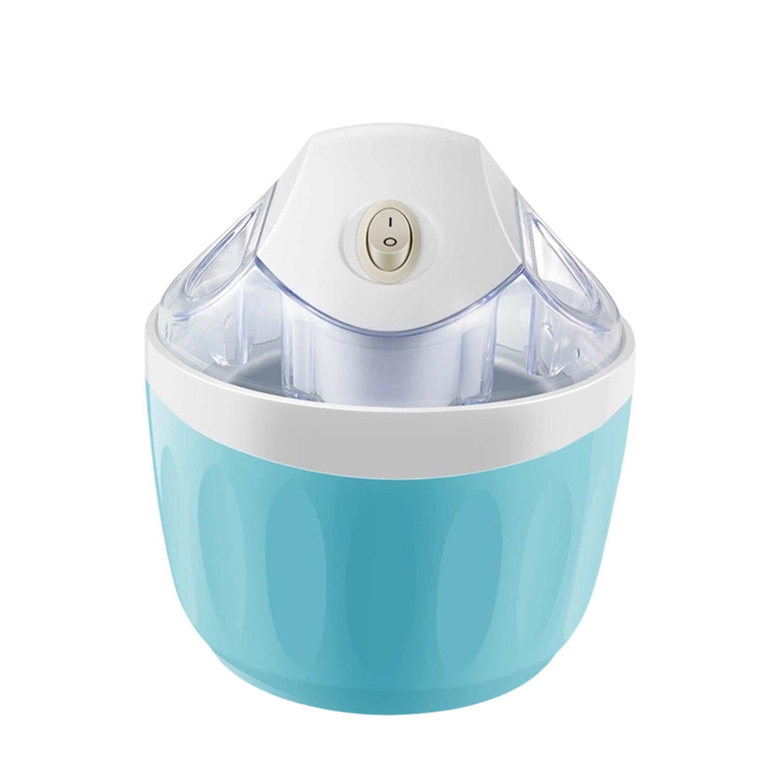 Electric Ice Cream Maker Easy to Clean and Use Home Use | Electric Ice Cream Maker Easy to Clean and Use Home Summer Dessert Blue White-image-3