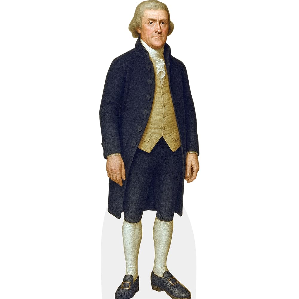 Thomas Jefferson (Shorts) Silhouette en Carton Grandeur Nature