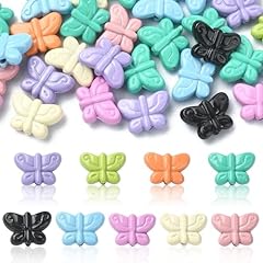30pcs-Butterfly Beads-7.5x10.5x3.5mm