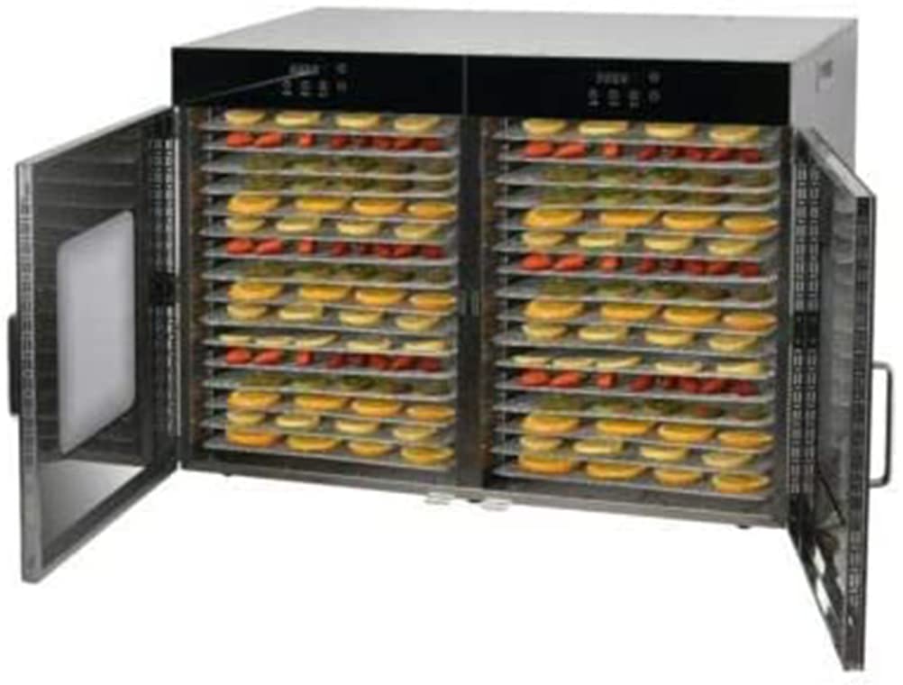 Secador de alimentos, máquina de fruta seca de alta capacidad de 32 capas de mesa comercial, secadora de alimentos multicapa, para especias, carne, ternera, frutas y verduras