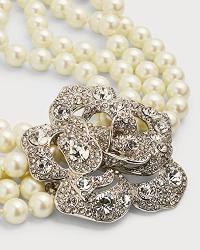 Kenneth Jay Lane 5-Strand Crystal Flower "Audrey Hepburn" Necklace4