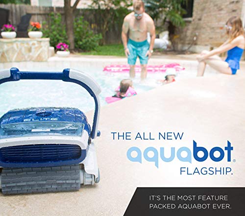 Aquabot Elite Robotic Pool Cleaner for Gunite, Concrete, Pebble Pools with Anti-Tangle Swivel, Massive Dual Cartridge Filters, 3 Yr Warranty - Thumbnail 2