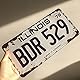 Panguru Blues Brothers Prop Nummernschild aus Metall, gestempelt, Vintage-Stil, 30,5 x 15,2 cm
