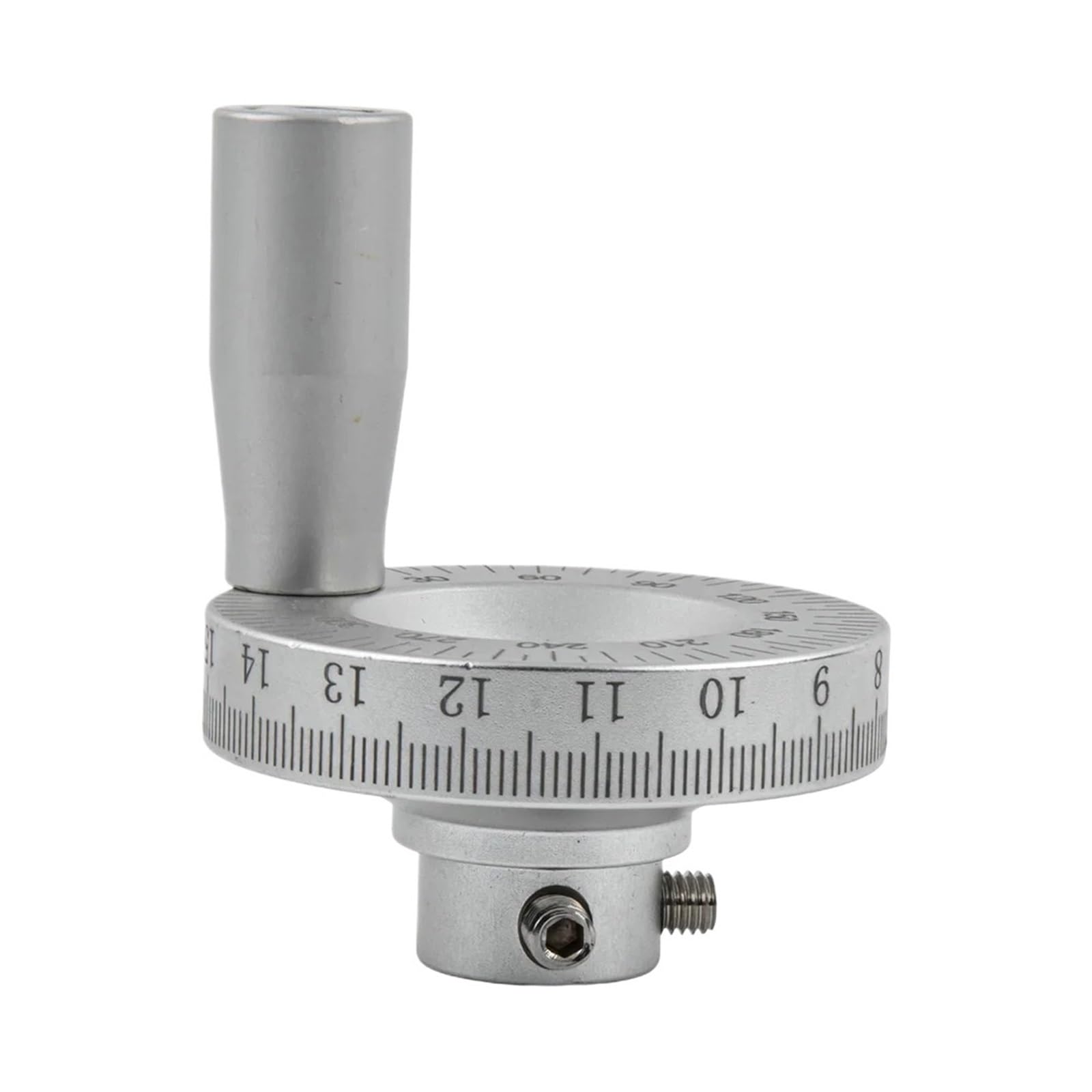 Volant de réglage pour tour 8mm en alu robuste avec échelle graduée nette de 63,7 mm