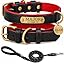 Black collar with leash