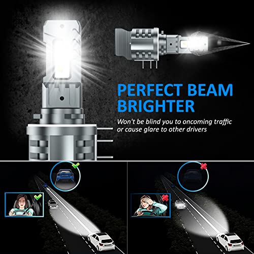 D-Lumina H15 LED Headlight Bulb Canbus Error Free 40W +10W（daylight） 12000LM Auto Car Lamp Lights Conversion Bulb Light 6500K - 2 Pcs - Image 4