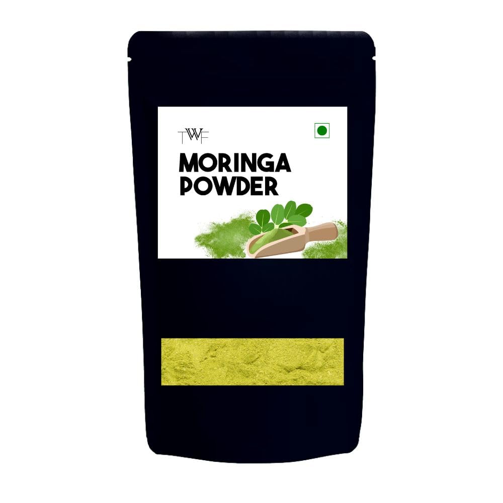 TWF Moringa Powder | 200g | Chemical-Free & Resealable | Rich in Protein, Vitamins & Minerals | Boosts Energy, Stamina & Immunity | Good for Hair & Skin | Superfood for Essential Daily Nutrition