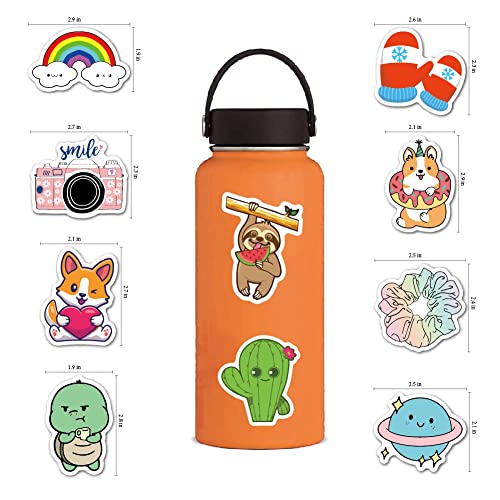 100PCS Cute Cartoon Stickers Pack, Kawaii Funny Stickers for Water Bottle Skateboard, Phone, Guitar - Image 4