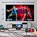 Neuer Beamer,4K-Unterstützung 5G WiFi projektor mit 20000 Lumen 300" Display Am Abend Outdoor Beamer Heimkino, kompatibel mit Smartphones/TV-Stick/PS5 /USB