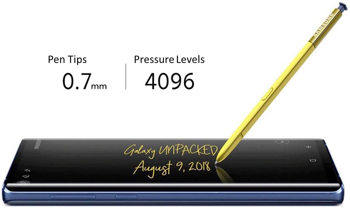 Galaxy Note 9 rysik zamiennik do Samsung N960 wszystkie wersje Touch S (z Bluetooth) z końcówkami (niebieski/żółty)