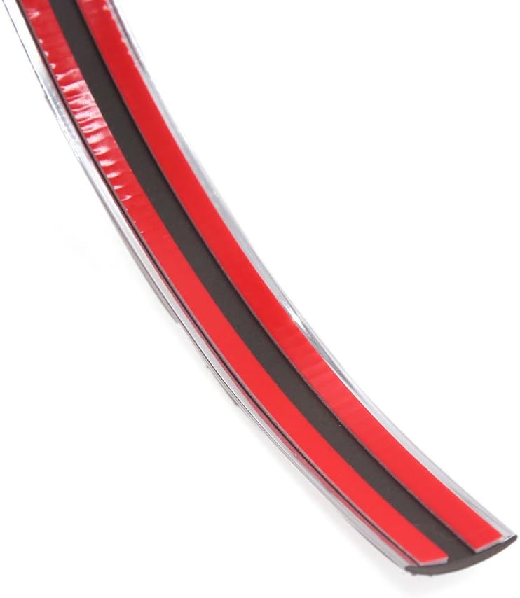 Ruilogod 15M x 20mm Chrome Moulding Trim Strip Car Door Edge Decoration Guard Protector (id: 7ed 711 632 395 940