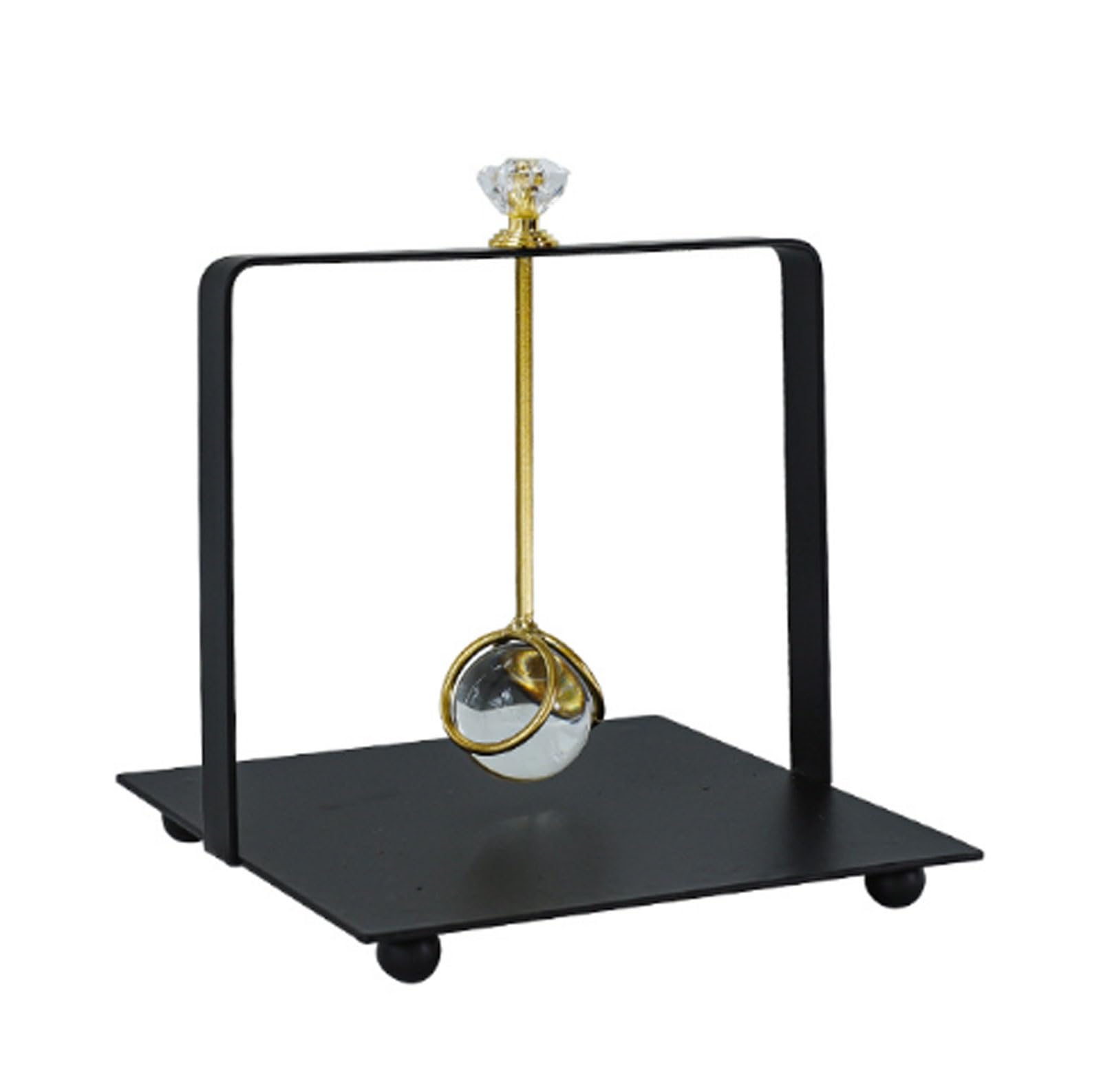 Porte-serviettes carré cristal et fer noir pour sublimer votre intérieur
