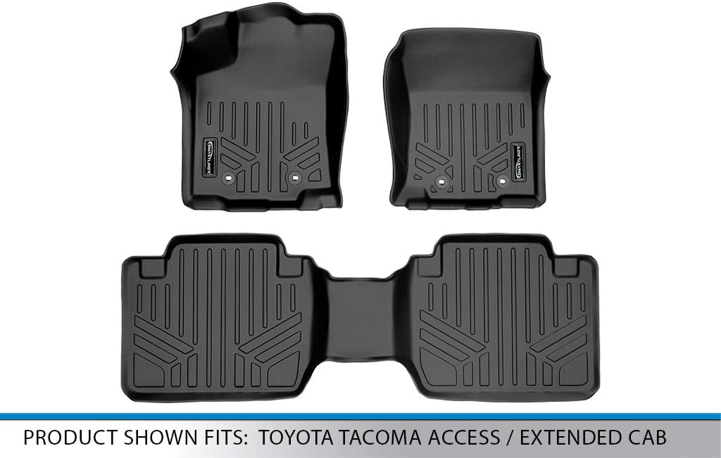 MAXLINER Custom Fit Floor Mats 2 Row Liner Set Compatible with 2018-2023 Toyota Tacoma - Image 5