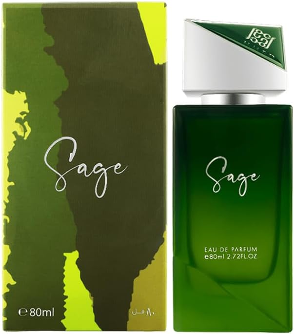 Sage 80ML | Unisex Perfume for Men and Women | Long-lasting Orange, Bergamot, and Oud Accords