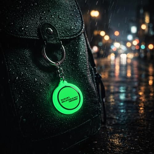 Image of Mi Glow Store Glow in Dark Keychain for Bike Men | Gift for Man | Bike Accessories | Charges in Light Glows in Dark | Key chain for Bike